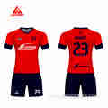 Custom Black And Red Soccer Jersey Football Jersey